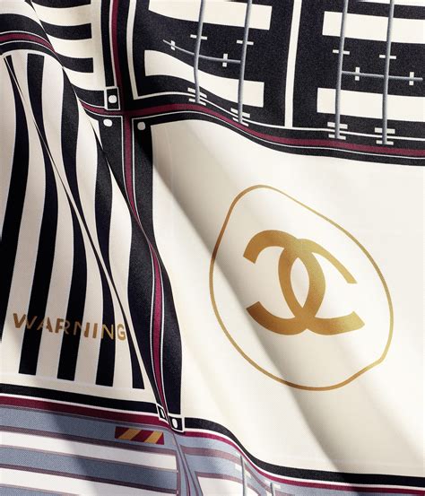 chanel burka|Chanel square scarves.